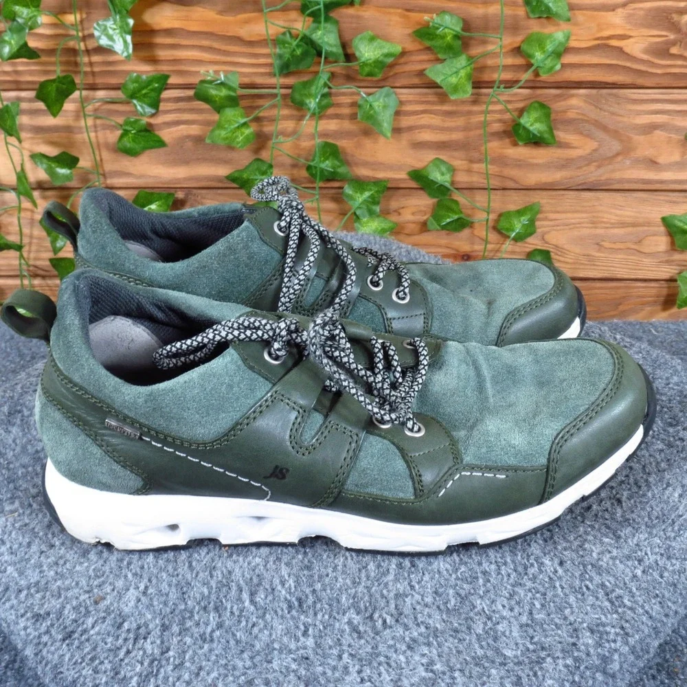 Josef Seibel Noah 50 Mens Sneaker Size 43 Walking Shoe Olive Green Leather Suede